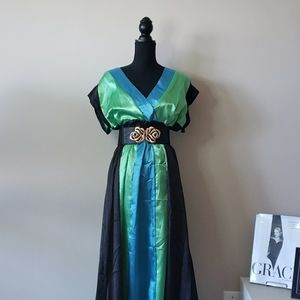 Elegant Blue Maxi Dress